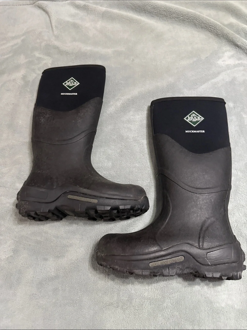 Muckmaster Men's Black Waterproof Work Boots STILL HAS CARDBOARD INSERTS